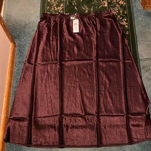 Eileen Fisher Deep Burgundy Maxi Skirt